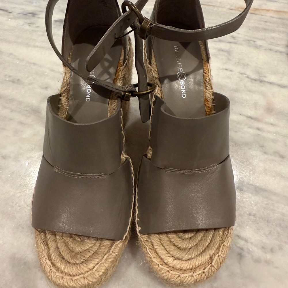 Treasure & Bond Gray Espadrille Sandals